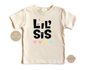 Cool Little Sister Shirt, Lil Sis Bodysuit, Girls Sibling Tee, Sister Shirt, Pregnancy Announcement Tee, Baby Announcement Shirt, Lil Sis