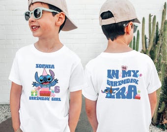 Custom Name Shirt,Lilo and Stitch Shirt, Birthday Era Gift, Stitch Tshirt, Stitch Disneyworld Shirt,Birthday Girl Tshirt,Magic Kingdom Shirt