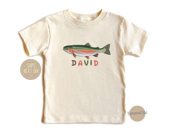 Custom Fish Shirt Gift | Personalized Fishing Shirt for Kids | Cute Fisherman Tee | Summer Outfit | Fishing Lover Gift for Boys