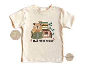 Book Kids Shirt, Toddler Shirt, Read More Books Shirt, Funny Reading Kids Shirt, Librarian Gifts Shirt