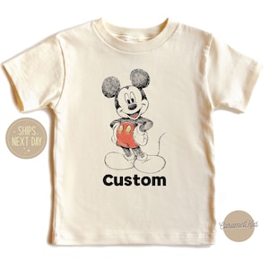Custom Mickey Kids Shirt, Mickey Toddler Tee, Disney Kids Shirt, Kids Gift Shirt, Mickey Shirt for Children, Mickey Mouse Onesie®