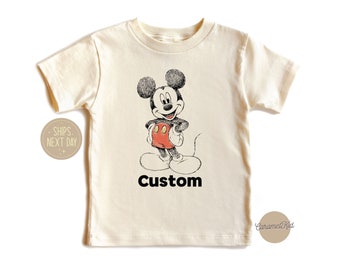 Custom Mickey Kids Shirt, Mickey Toddler Tee, Disney Kids Shirt, Kids Gift Shirt, Mickey Shirt for Children, Mickey Mouse Onesie®