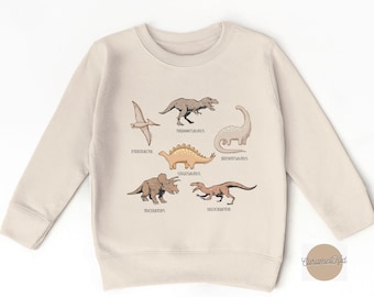 Dinosaur Kids Sweatshirt, Dino Baby Sweatshirt, Velociraptor Sweatshirt, Dinosaur Lover Kids Sweatshirt, Animals Toddler Sweatshirt