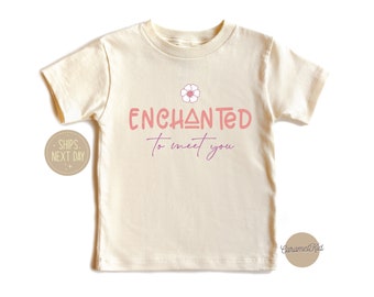 Enchanted To Meet You Kids Shirt, Music Baby Shirt, Toddler Shirt, First Concert Shirt, Newborn Gift, Music Lover Shirt, Lyrics Youth Tee