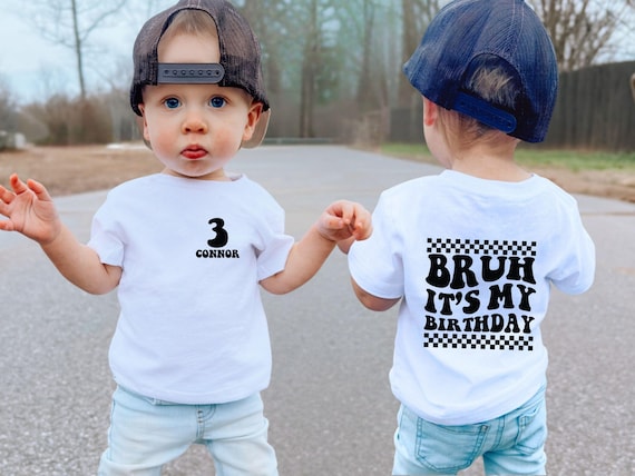 Birthday Boy Shirt, Birthday Shirt, Toddler Birthday, Birthday Shirt For Boy, Boy Birthday Party, Bruh Its My Birthday, Kids Gift Shirt