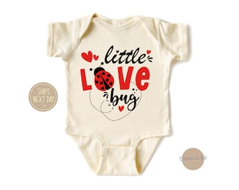 Little Love Bug Baby Onesie®, Valentines Kids Tee, Cute Valentine Children Shirt, Cute Love Bug Baby Onesie®, Valentines Gifts For Toddler