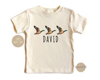 Ducks Kids Shirt, Custom Kids Shirt, Custom Bird Kids Shirt,Toddler Tee, Kids Birthday Shirt, Cute Toddler Outfit, Duck Lover Gift