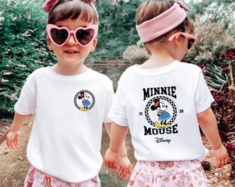 Vintage Minnie Shirt, Minnie Est 1928 Shirt, Disney Front Shirt, Classic Minnie Shirt, Disneyland Vacation Shirt, Minnie Sweatshirt