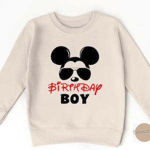 Birthday Boy Disney, Birthday Sweatshirt For Boy, Disney Birthday Boy Sweatshirt, Mickey Sweatshirt, Birthday Gift, Disney Birthday Boy