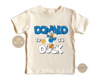 Donald Kids Shirt, Duck est 1934 Shirt, Retro Duck Shirt, Duck Trip Shirt, Disney Shirts, Disneyland Shirt, Donald Duck Gift Shirt