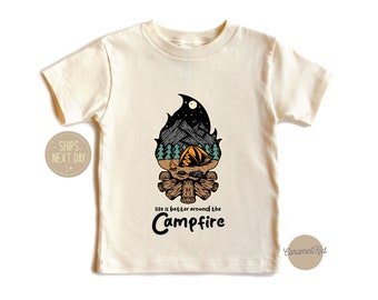 Toddler T-shirt, Adventure Camper Shirt, Camp Fire Kids Shirt, Boho Camp Shirt, Summer Adventure Baby Shirt, Kids Summer Shirt