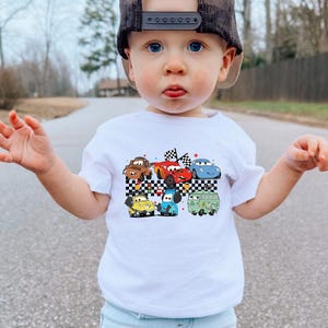 Disney Cars Toddler Shirt, Lightening McQueen Shirt, Kids Disney Shirt, Cars McQueen and Friends Shirt Tow Mater Shirt, Pixar Cars Movie
