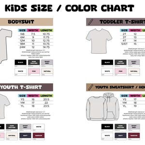 a diagram of a shirt size guide for a toddler