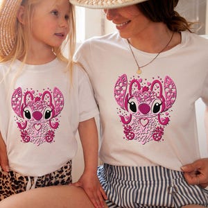 Angel Shirt, Stitch Angel Shirt, Stitch and Angel Party Shirt, Disney Kids Shirt, Disneyland Shirt, Disney World Shirt, Stitch Lilo Shirt