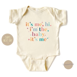 It's Me Hi I'm the Baby It's Me Onesie®, Baby Music Onesie®, Funny Gift For Newborn, I'm The Baby Retro Shirt, Music Lover Shirt Onesie®