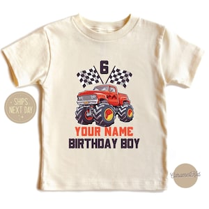 Monster Truck Birthday Shirt, Family Birthday Truck Shirt, Birthday Boy Monster Truck Shirt, Custom Monster Truck Birthday Shirt, Cars Bday