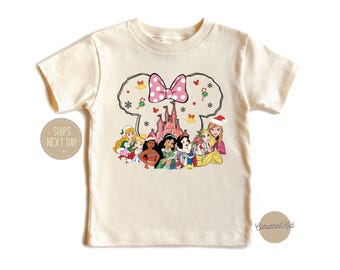 Disney Princess Christmas Shirt, Disney Christmas Shirt, Disney Girls Matching Christmas Tee, Girls Disney Princess Shirt, Disney Girls Trip
