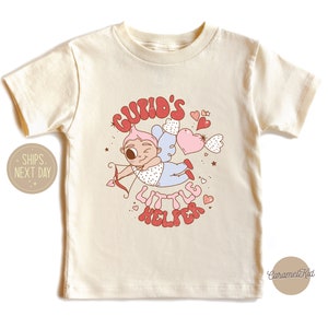 Cupids Little Helper Kids Shirt, Valentines Day Toddler Tshirt, Cute Cupids Helper Newborn Baby Bodysuit, Cupids Little Helper Valentine Tee