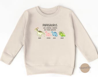 Father's Day Shirt, Funny Grandpa Sweatshirt,Family T-rex  Sweatshirt , Dinosaur Kids Sweatshirt, Trex Dino Sweatshirt ,2T 3T Sweatshirt