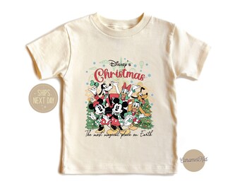 Magic Kingdom Christmas, Mickey And Friend Christmas Shirt, Baby Clothing,Disney Family Christmas Shirts, The Most Magical Place On Earth