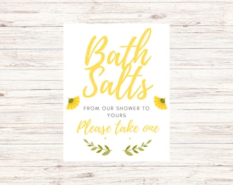 Bridal Shower Bath Salt Favor Poster