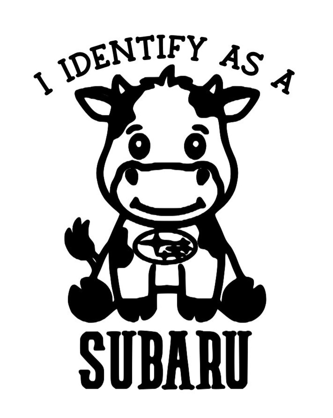 Moo Moo Subaru Decal - Etsy