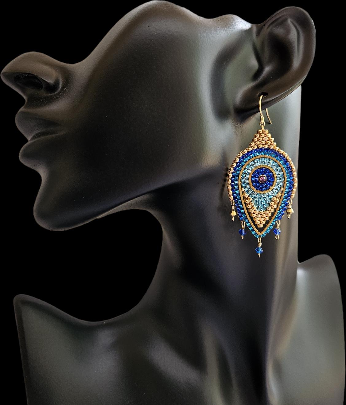 Miguel Ases スモールレッドシャンデリア 浮き彫りスワロフスキー シャンデリア ドロップイヤリング 並行 MORRIS新品アウトレット特価HAND MADE PREMIUM SERIES SJ-112TH