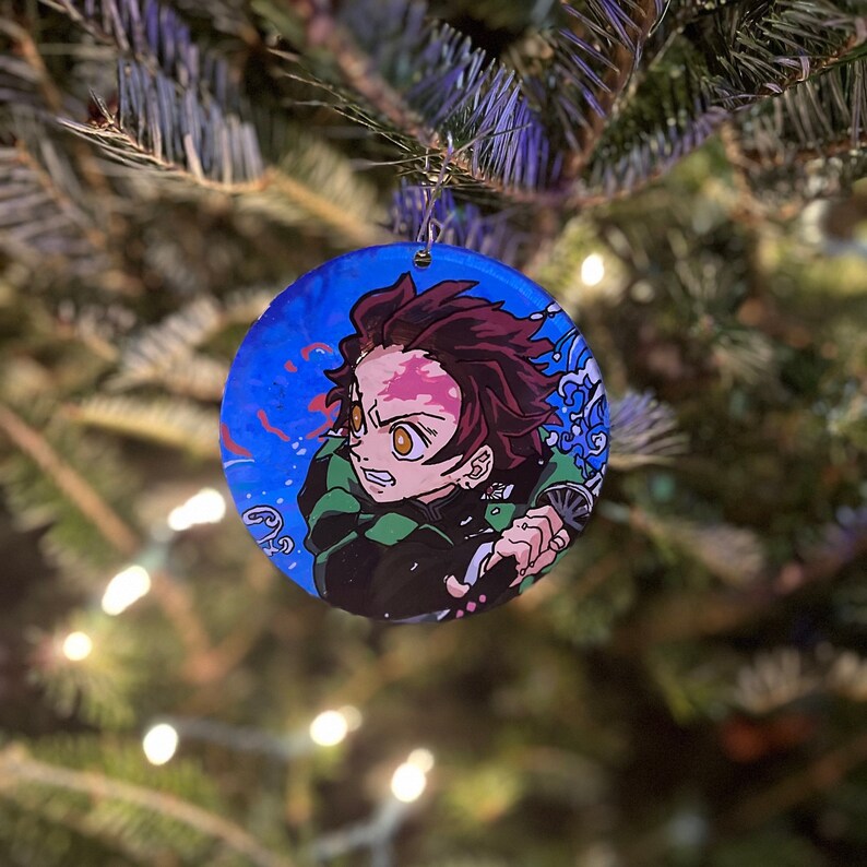 Custom Anime Ornament Handpainted Personalized Anime or Manga Holiday