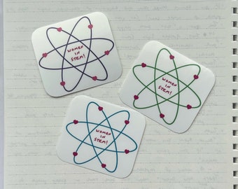 Adesivo Donne con stelo, adesivo in vinile impermeabile, gambo ragazze, regalo per donne, adesivo per iPad, adesivo per bottiglia d’acqua, regalo per medico