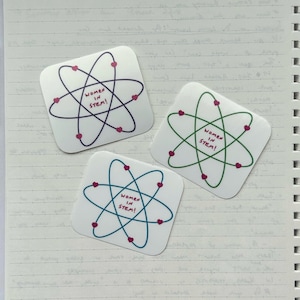 Vrouwen in STEM-sticker | waterdichte vinylsticker, meisjes met steel, cadeau voor vrouwen met steel, iPad-sticker, bidonsticker, cadeau voor dokter