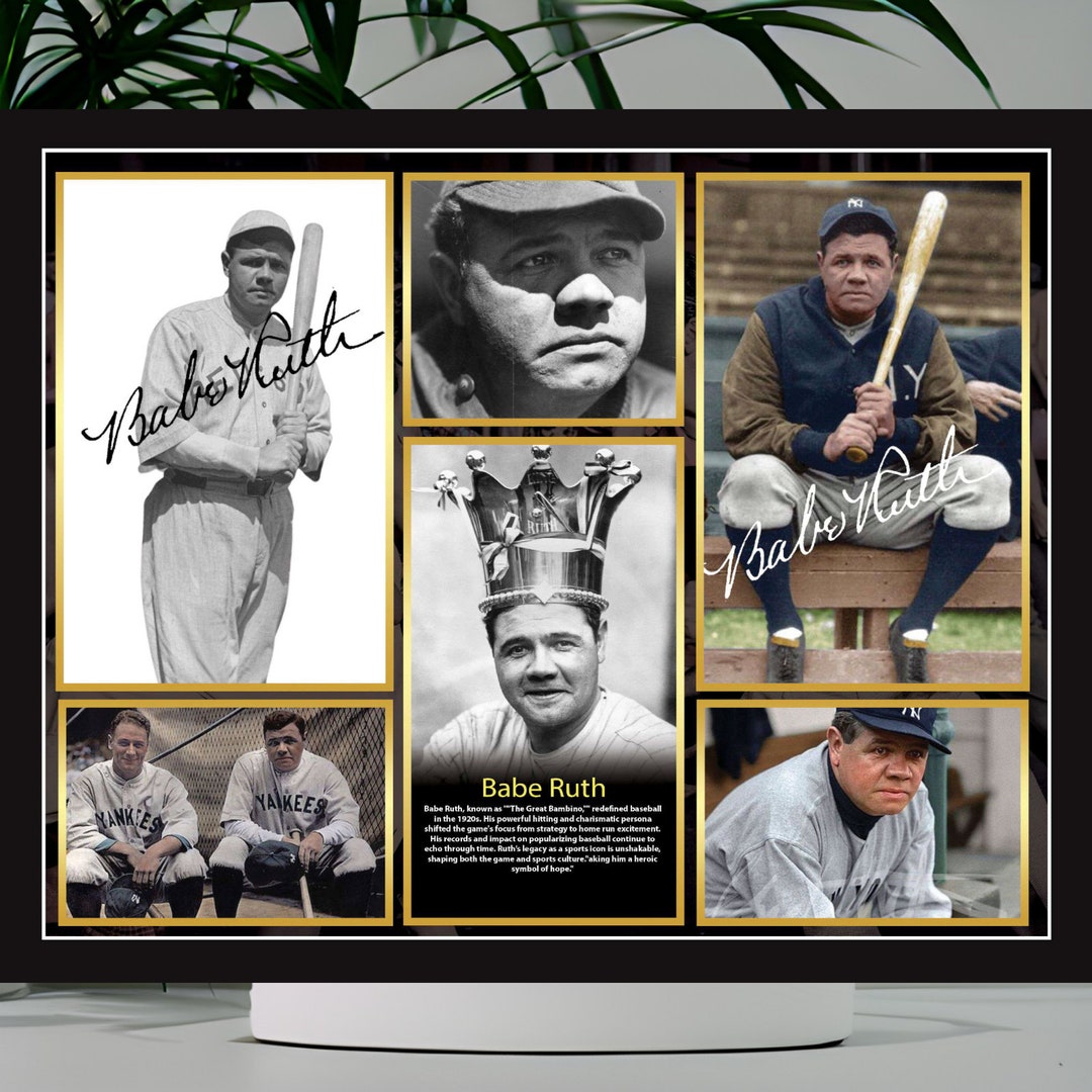Babe Ruth American Professional Baseball Pitcher MLB Sports - Etsy