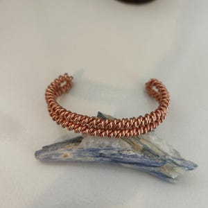 177 MHz Lost Cubit Tensor Bangle Bracelet-Double Twisted Tensor Bracelet-Copper Bangle