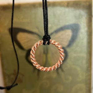 432 MHz New Earth/999 Cubit Tensor Ring Necklace, Tensor Ring Pendant, Healing Life Force Energy Tool