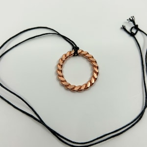432 MHz New Earth/999 Cubit Tensor Ring Necklace, Tensor Ring Pendant, Healing Life Force Energy Tool