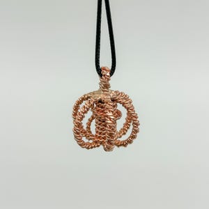Hammered Atlantean/Viking Cubit Personal Harmonizer-443 MHz Double Twist Tensor Harmonizer-Wearable Harmonizer Necklace