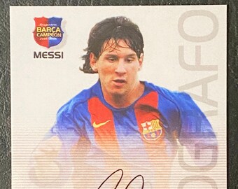 2004-05 Pan #89 Lionel Messi Facsimile Autograph Rookie Reprint