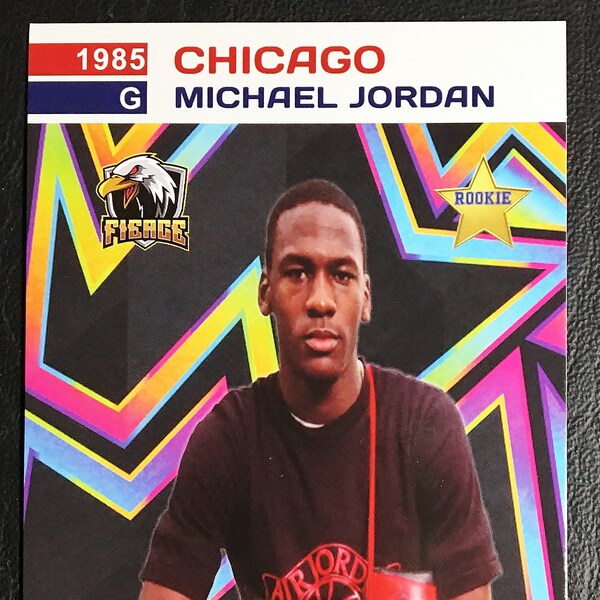 1985 Fierce Michael Jordan Promo Custom Air Jordan Rookie Card  Mint Condition