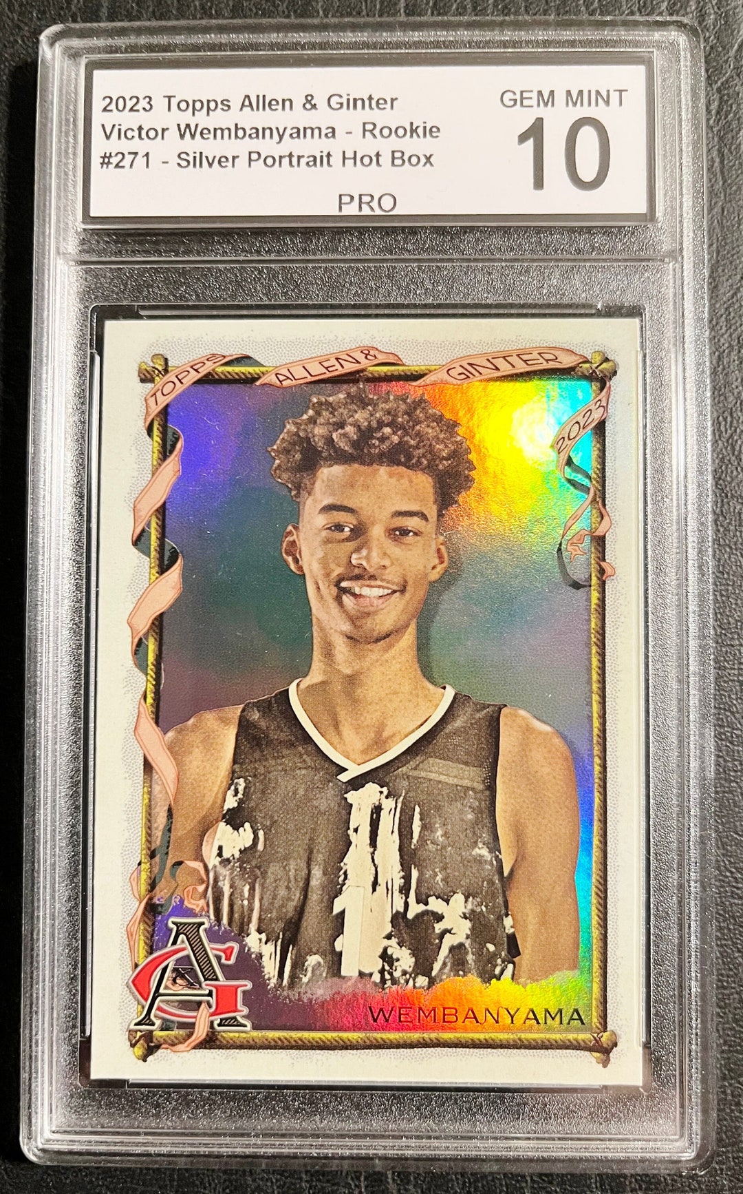 2023 Topps Allen & Ginter Silver Hot Box Victor Wembanyama Rookie