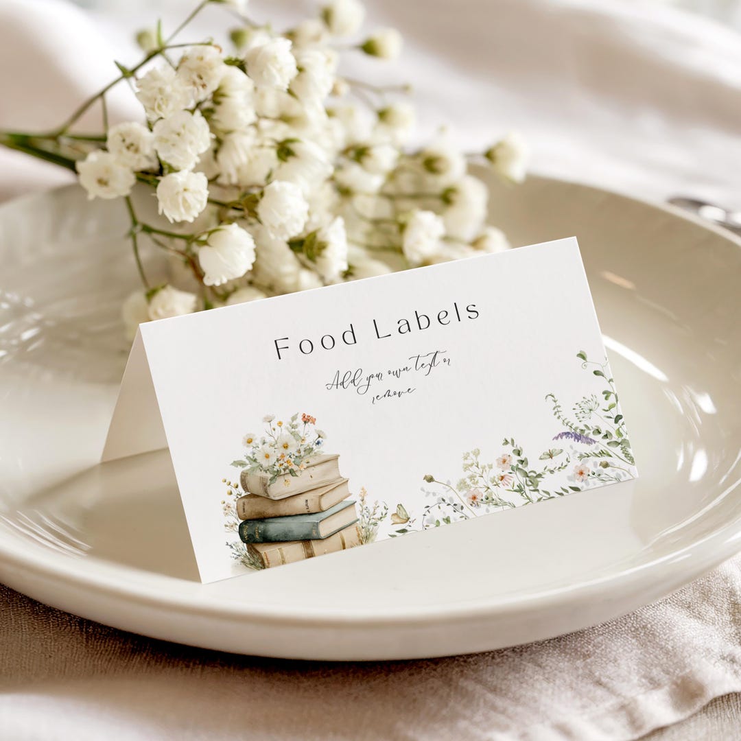 Best Chapter Label A New Chapter Begins Shower Food Label Template, Storybook Food Label ...