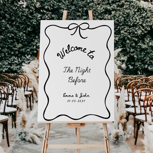 Whimsical Wedding Rehearsal Welcome Sign Template (Digital Download)
