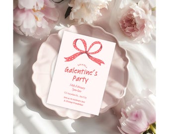 Galentines Party Invitation,  Galentine's Day, Galentines Day Party Invite, Pink Galentines Girls Night, Galentines Brunch, Girls Night, V2