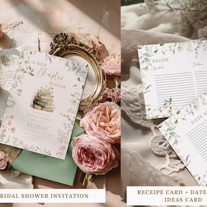 Storybook Bridal Shower Bundle, New Chapter Begins Bridal Shower, Book themed Bridal Shower, Storybook Bridal Shower Decor, Her Next Chapter Wedding Shower