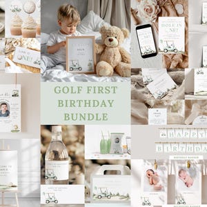 Hole-in-One-Bundle zum ersten Geburtstag, Golf 1. Geburtstagsparty-Bundle, Golf Par-Tee erster Geburtstag, Hole-in-One-Geburtstag, Hole-in-One, T5