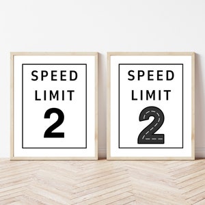 Editable Speed Limit Sign, Race Car Birthday Party Sign, Racing Party Decor, Two Fast Bday, Printable Custom Speed Limit, Speed Limit Sign