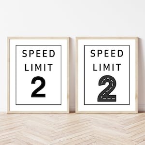 Editable Speed Limit Sign, Race Car Birthday Party Sign, Racing Party Decor, Two Fast Bday, Printable Custom Speed Limit, Speed Limit Sign