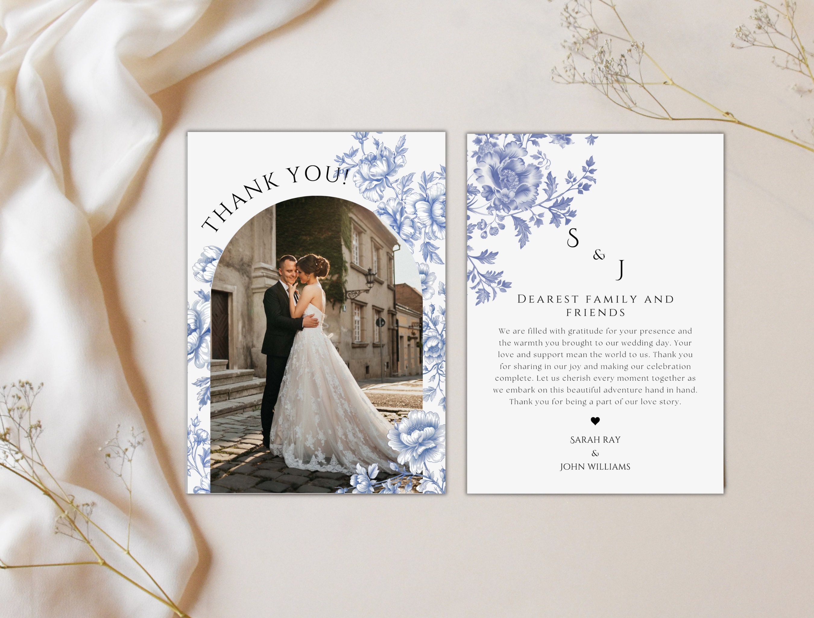 Personalised Thank You Usher Wedding Card By Alphabet Bespoke Creations - View #7
