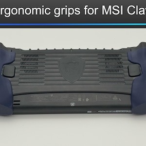 Ergonomic grips for MSI Claw 8 AI+ to reduce palm fatigue improve grip and overall console enjoyment