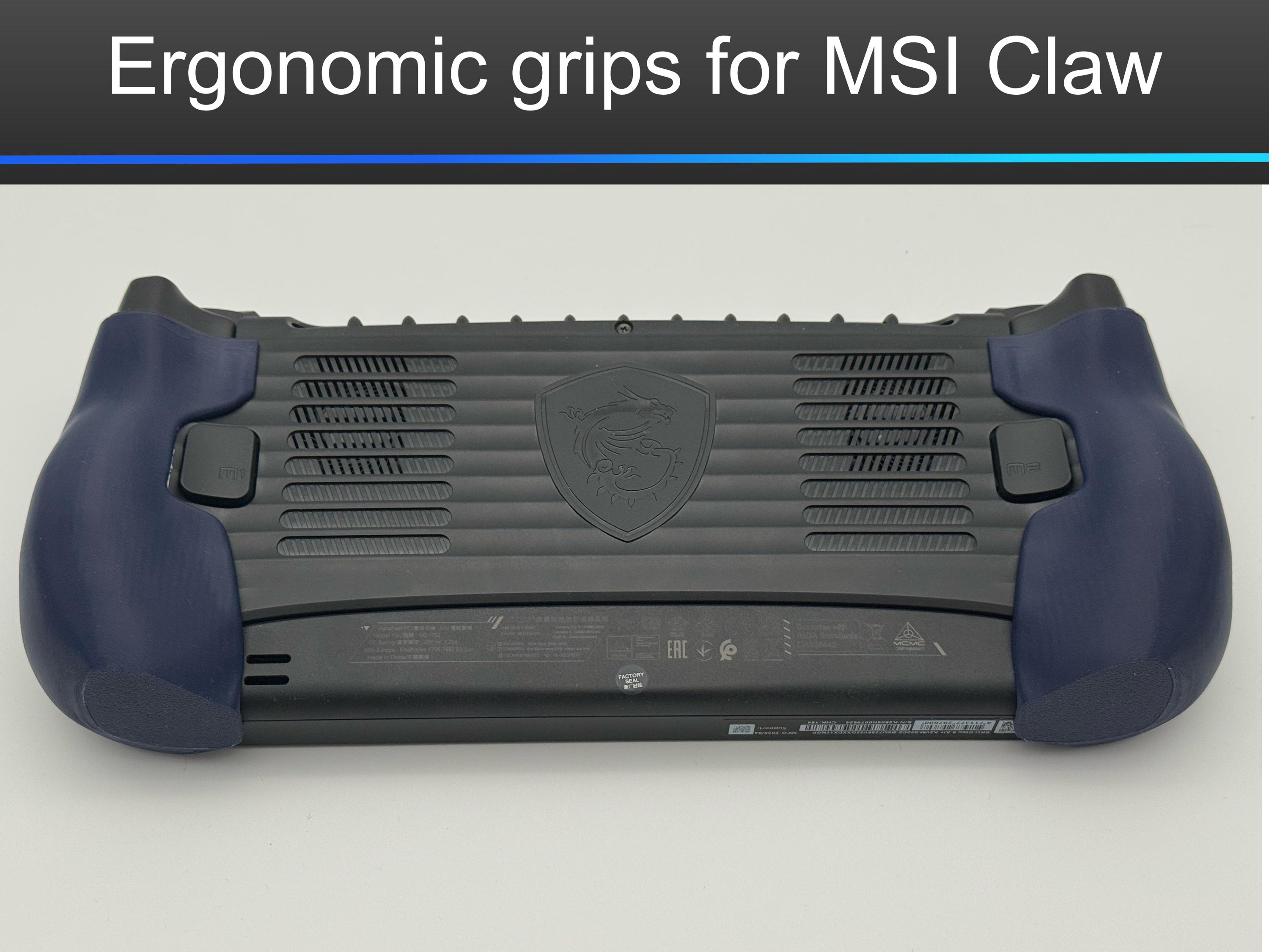 Ergonomic Grips for MSI Claw 8 AI+ to Reduce Palm Fatigue Improve