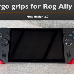Rog Ally X rubber like ergonomic comfort grips for  handheld PC