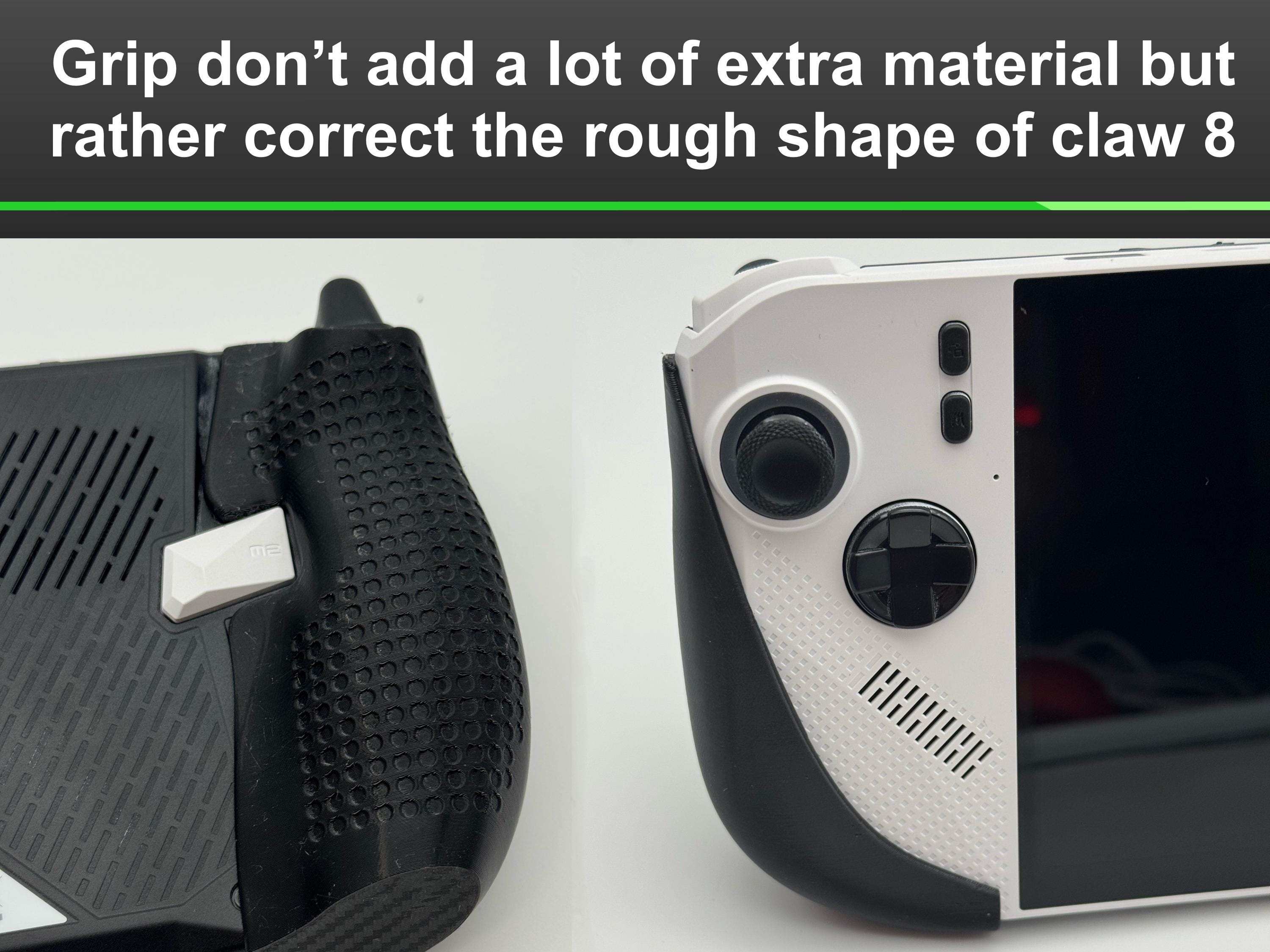 Ergonomic Grips for MSI Claw 8 to Reduce Palm Fatigue Improve Grip 